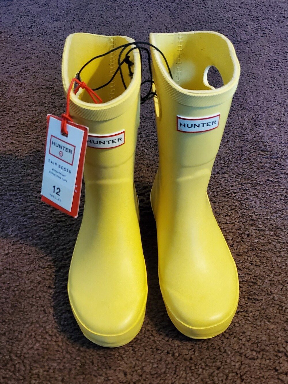 Hunter for Target Kids Waterboot Wellies Rain  Pull On Size 12